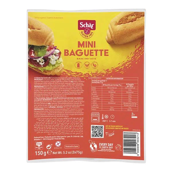 SCHÄR Baguette Mini bezlepkové bagety 150 g