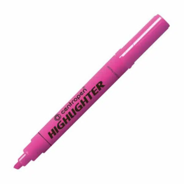 Zvýrazňovač Centropen 8552, růžový
