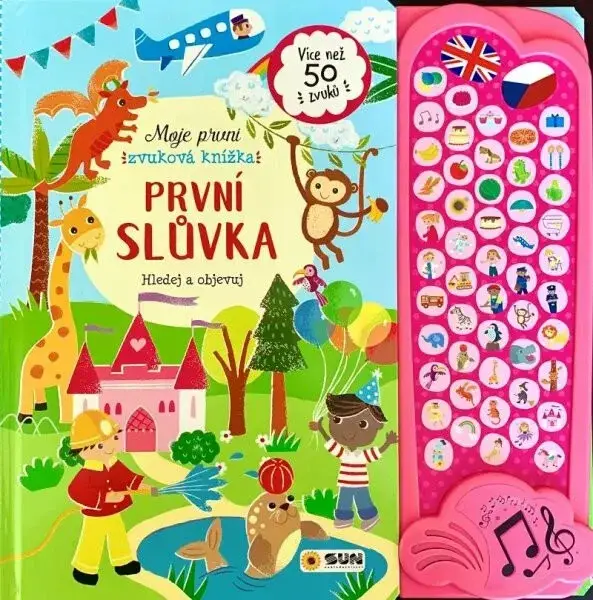 PRVNÍ SLŮVKA - Moje první zvuková kniha - 100 zvuků ČJ -AJ