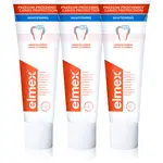 Elmex Caries Protection Gentle White bělicí zubní pasta s fluoridem 3x75 ml