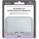 Dooky Reusable Lid Grey Card uzávěr na vlhčené ubrousky 1 ks