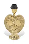 Podstavec pro stolní lampu Doing Goods Bubbly Heart 26 cm žlutá barva