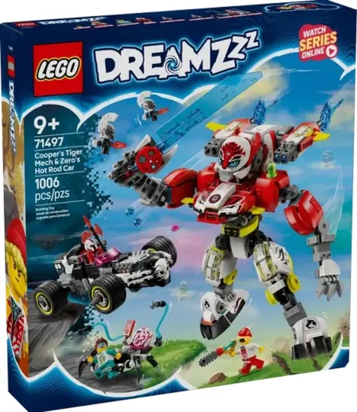 Cooperův tygří robot a Zerův hot rod - LEGO® DREAMZzz™ (71497)