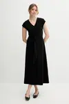 Šaty United Colors of Benetton černá barva, maxi, 3FJHDV01T
