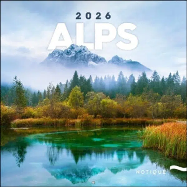 Kalendář 2026 poznámkový: Alpy