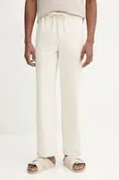 Bavlněné kalhoty A.P.C. pantalon vincent pánské, béžová barva, COGBJ.H08418
