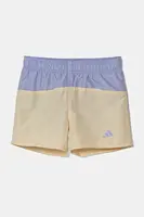 Detské plavkové šortky adidas Performance žltá farba, JL5577