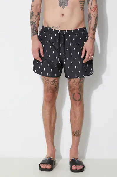Plavkové šortky Neil Barrett All-Over Micro Bolts