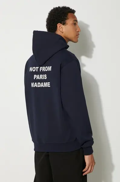 Bavlnená mikina Drôle de Monsieur Le Hoodie Slogan