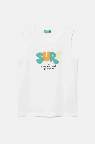 Detský bavlnený top United Colors of Benetton