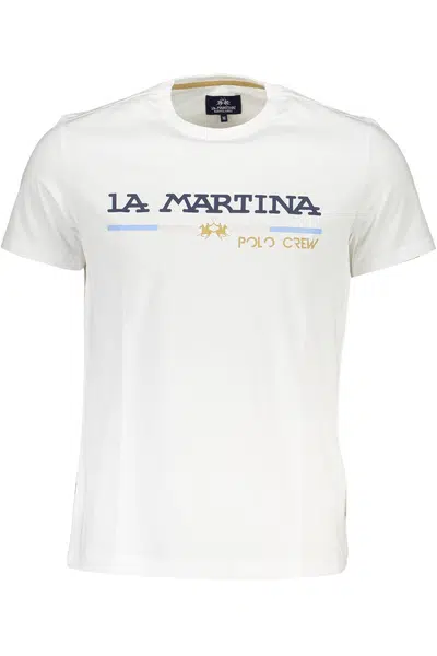 LA MARTINA MEN'S SHORT SLEEVE T-SHIRT WHITE