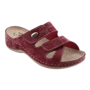 SANTÉ Dámské pantofle DS/152 VÍNOVÁ v.41