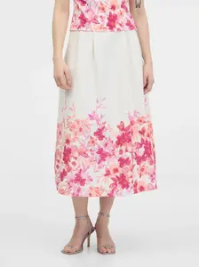 Orsay Pink Women's Floral Skirt - Women's
