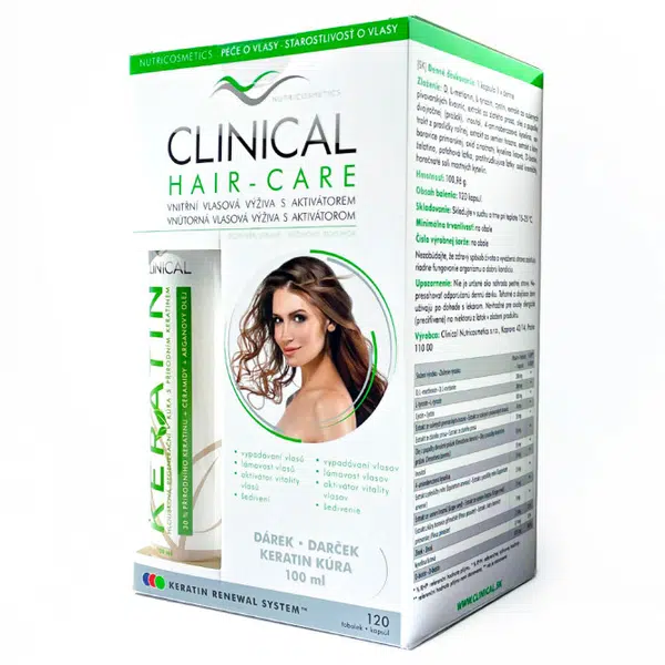 Clinical Hair-Care 120 kapsúl + keratín 100 ml