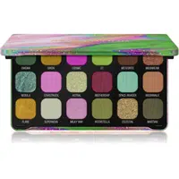 Makeup Revolution Forever Flawless paletka očných tieňov odtieň Astro Nova Green 18x1.1 g