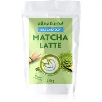 Allnature Matcha Latte bez laktózy prášek na přípravu nápoje vegan 270 g