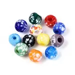 Mixed Styles Glass Enamel Beads Strands