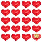 20Pcs Resin Heart Badge for Backpack Clothes