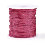 100M Segment Dyed Round Polyester Metallic Braided Cords