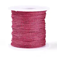 100M Segment Dyed Round Polyester Metallic Braided Cords
