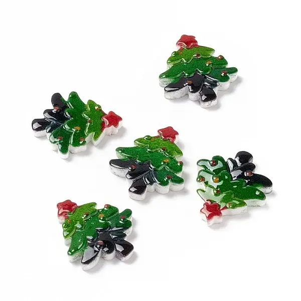 Christmas Themed Opaque Resin Cabochons