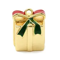 Christmas Brass Enamel Beads