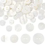 60Pcs 4 Styles Shell Buttons
