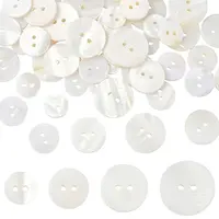 60Pcs 4 Styles Shell Buttons