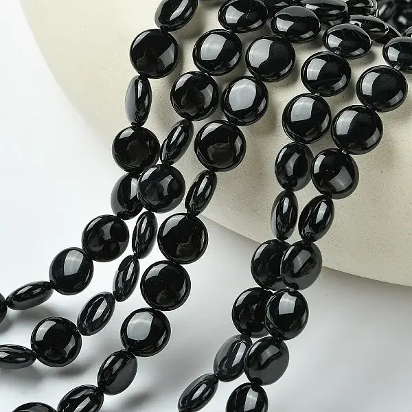 Natural Black Onyx Beads Strands