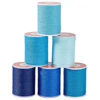 6 Rolls 6 Colors Round Waxed Polyester Cord