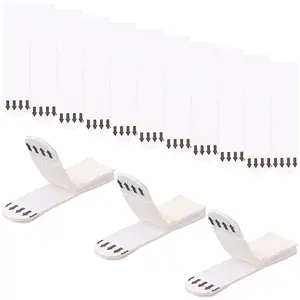 2 Sets Removable Plastic & Traceless Glue Hook and Loop Fastener