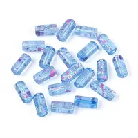 Picasso Transparent Glass Bugle Beads