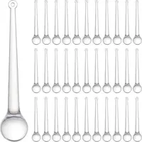 50Pcs Transparent Acrylic Big Pendants