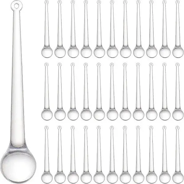 50Pcs Transparent Acrylic Big Pendants