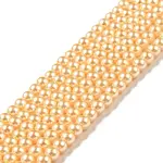 Eco-Friendly Dyed Glass Pearl Round Beads Strands