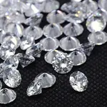 Clear Grade A Diamond Shaped Cubic Zirconia Cabochons
