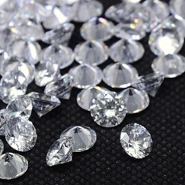 Clear Grade A Diamond Shaped Cubic Zirconia Cabochons