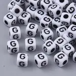 White Opaque Acrylic Beads