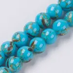 Sea Shell and Synthetic Turquoise Assembled Beads Strands