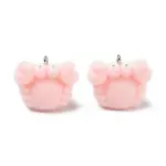 Flocking Opaque Resin Pendants