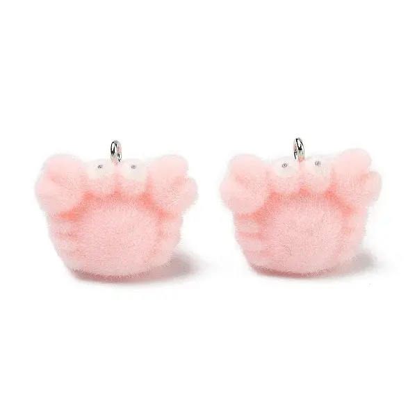 Flocking Opaque Resin Pendants