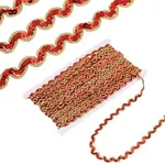 Polyester with Sequins Wavy Fringe Trim Ribbon