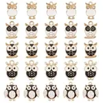 50Pcs 5 Styles Alloy Enamel Pendants