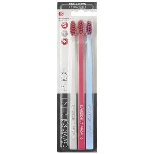 Swissdent Zubní kartáček Gentle Extra Soft 2 + 1 ZDARMA