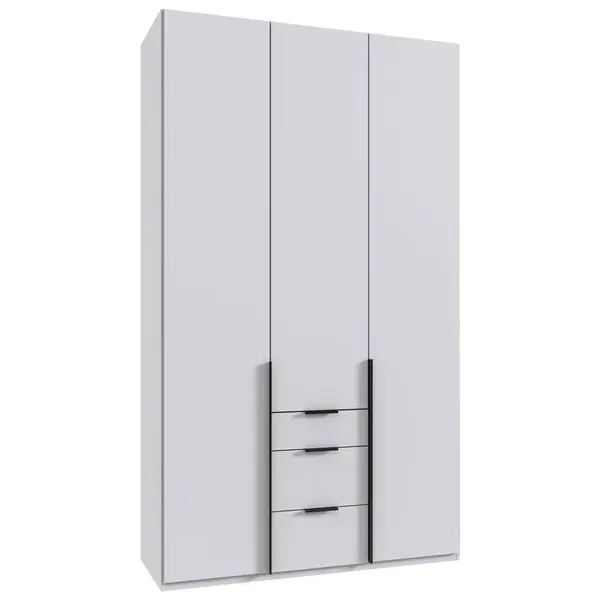 MID.YOU ŠATNÍ SKŘÍŇ S OTOČNÝMI DVEŘMI, bílá, 135/236/58 cm