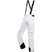 ALPINE PRO EDESA Dámské lyžařské kalhoty, bílá, velikost