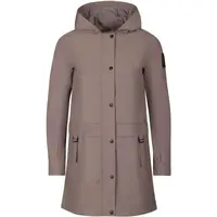 NAX ARESA Dámský kabát s kapucí, hnědá, velikost