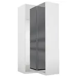 Rauch Möbel ROHOVÁ ŠATNÍ SKŘÍŇ, barvy stříbra, bílá, 100/229/102 cm