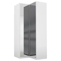 Rauch Möbel ROHOVÁ ŠATNÍ SKŘÍŇ, barvy stříbra, bílá, 100/229/102 cm