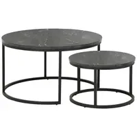 MID.YOU KONFERENČNÍ STOLEK, antracitová, kov, kompozitní dřevo, 80/45/80 cm